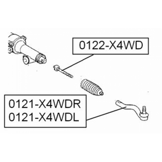 0122-X4WD - Sisemine rooliots, roolivarras 