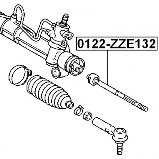 0122-ZZE132 - Tie Rod Axle Joint 