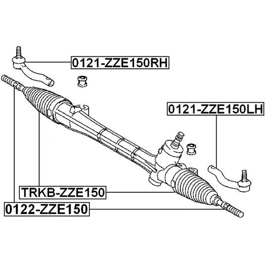 0122-ZZE150 - Tie Rod Axle Joint 