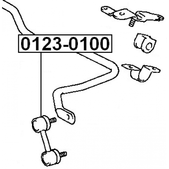 0123-0100 - Rod/Strut, stabiliser 