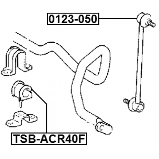 0123-050 - Rod/Strut, stabiliser 