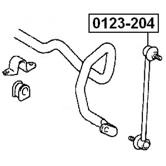 0123-204 - Rod/Strut, stabiliser 