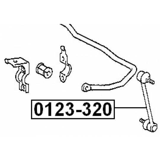 0123-320 - Rod/Strut, stabiliser 