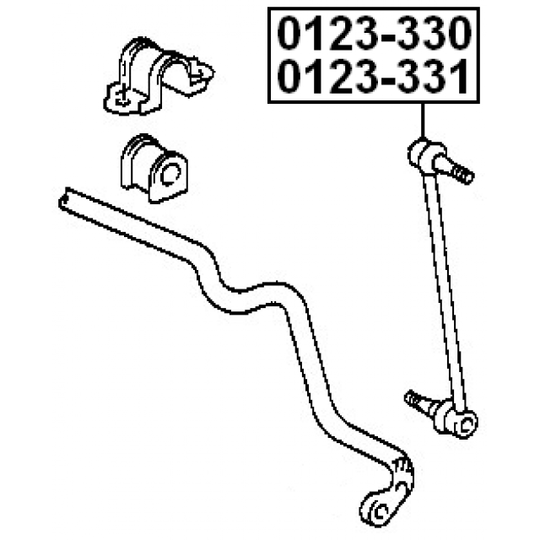 0123-331 - Rod/Strut, stabiliser 