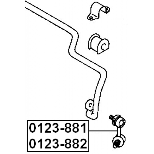 0123-881 - Rod/Strut, stabiliser 