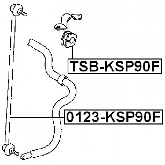 0123-KSP90F - Rod/Strut, stabiliser 