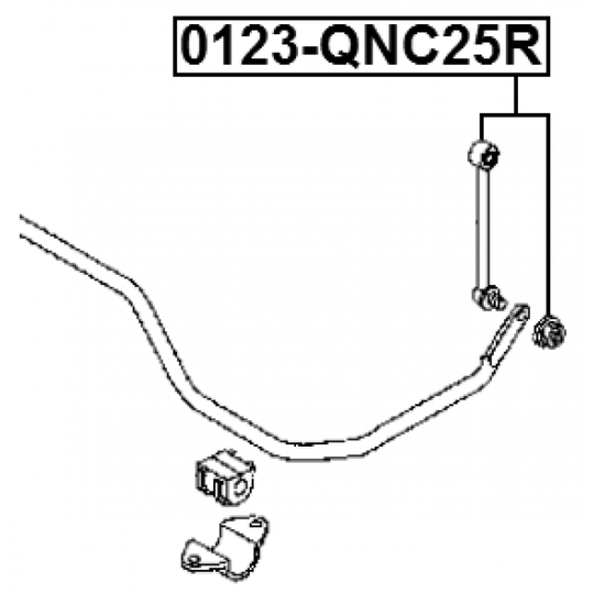 0123-QNC25R - Rod/Strut, stabiliser 