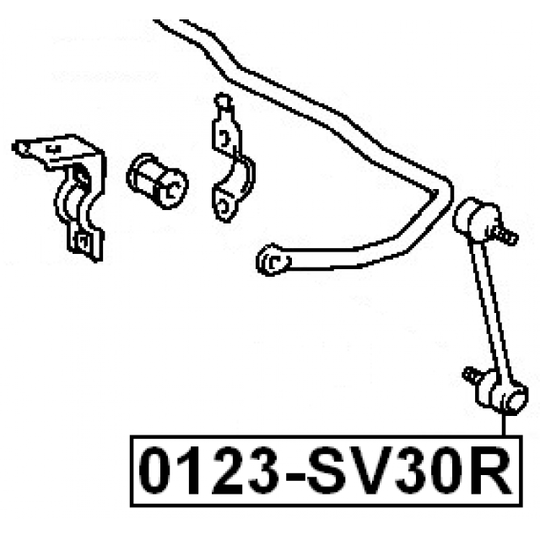 0123-SV30R - Länk, krängningshämmare 