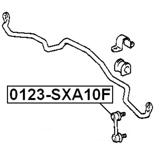 0123-SXA10F - Tanko, kallistuksenvaimennin 