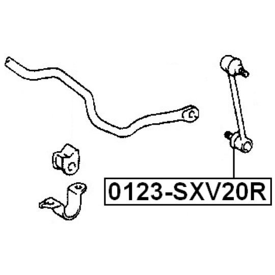 0123-SXV20R - Rod/Strut, stabiliser 
