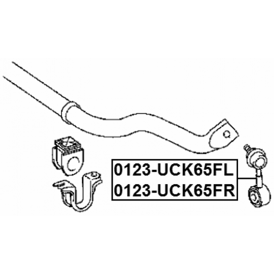 0123-UCK65FL - Rod/Strut, stabiliser 