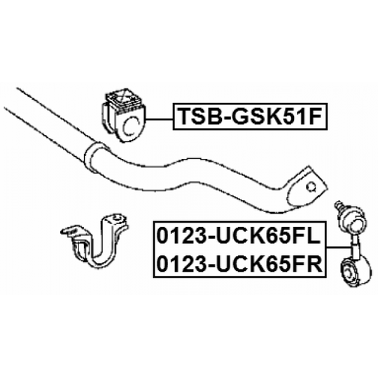 0123-UCK65FR - Stabilisaator, Stabilisaator 