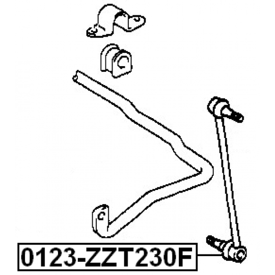 0123-ZZT230F - Rod/Strut, stabiliser 