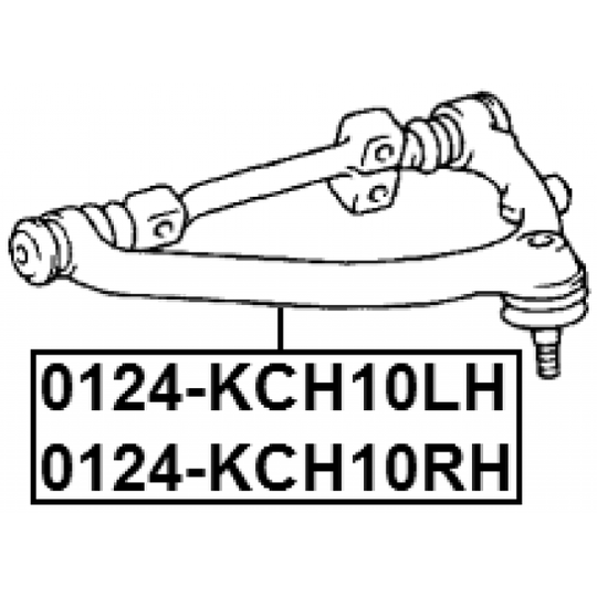 0124-KCH10LH - Track Control Arm 