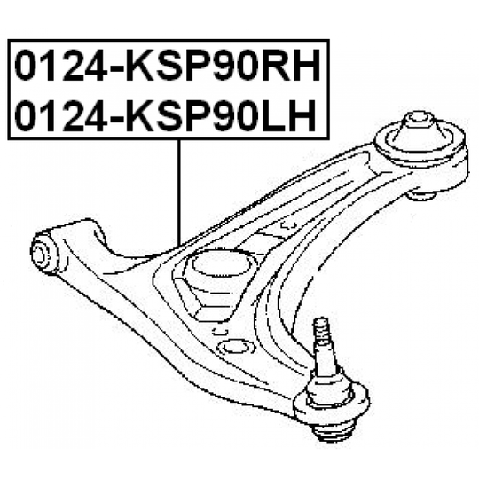 0124-KSP90RH - Track Control Arm 