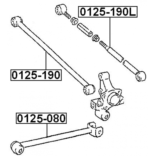 0125-190L - Track Control Arm 