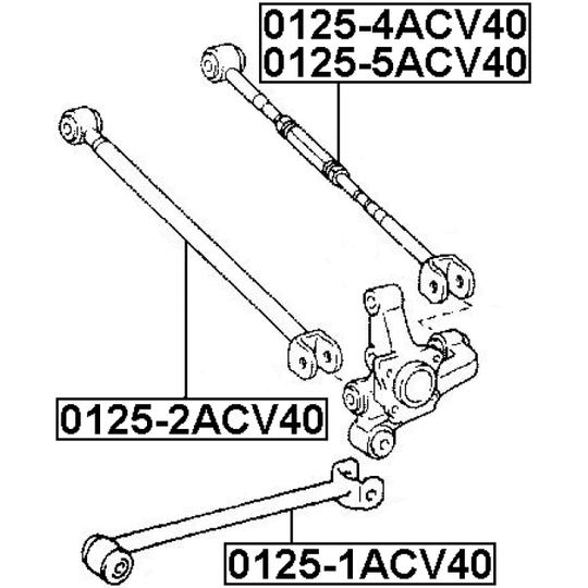 0125-5ACV40 - Länkarm, hjulupphängning 
