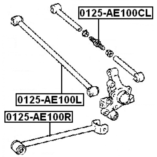 0125-AE100L - Track Control Arm 