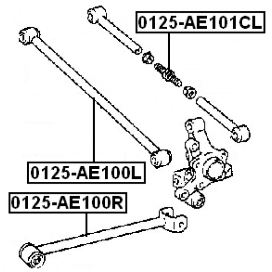 0125-AE101CL - Track Control Arm 