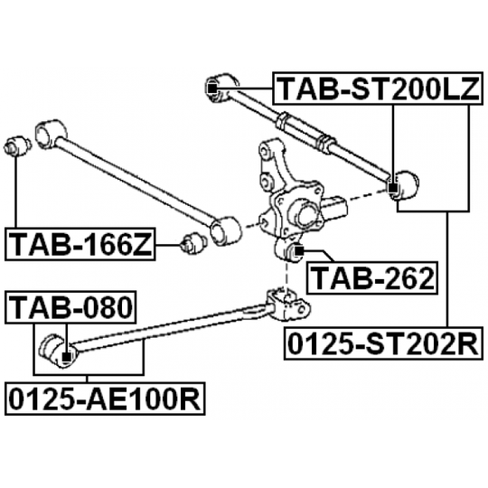 0125-ST202R - Track Control Arm 
