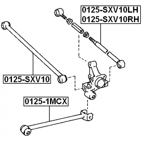0125-SXV10RH - Track Control Arm 