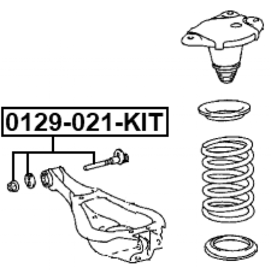 0129-021-KIT - Inställningsskruv, camber 