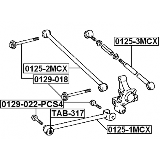 0129-022-PCS4 - Camber Correction Screw 