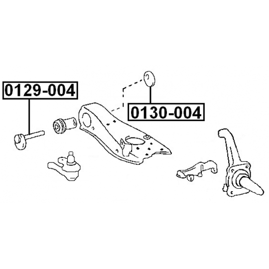 0130-004 - Caster Shim, axle beam 