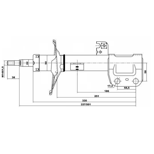 01665183FL - Shock Absorber 