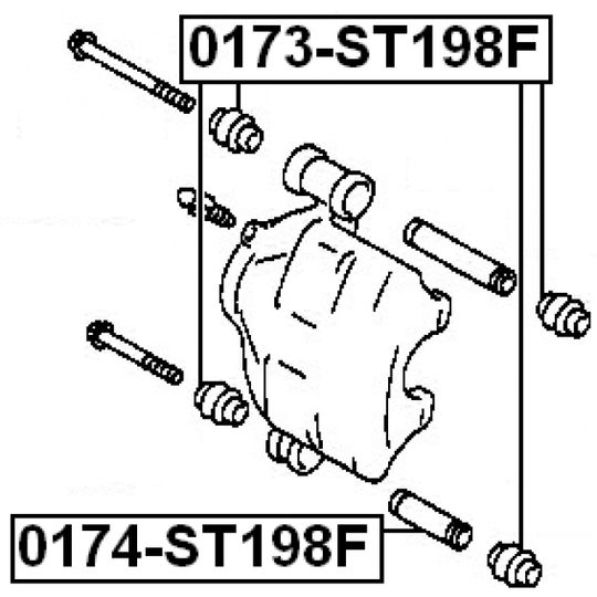 0173-ST198F - Paljekumi, jarrusatulatyyppi 