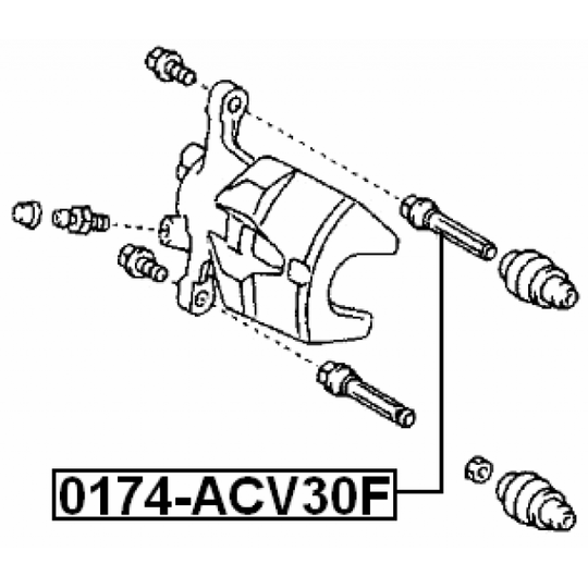 0174-ACV30F - Juhtpolt, pidurisadul 