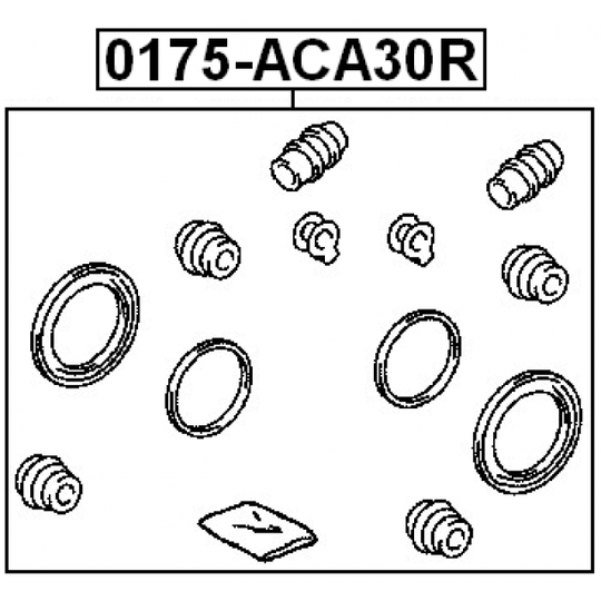 0175-ACA30R - Reparationssats, bromsok 