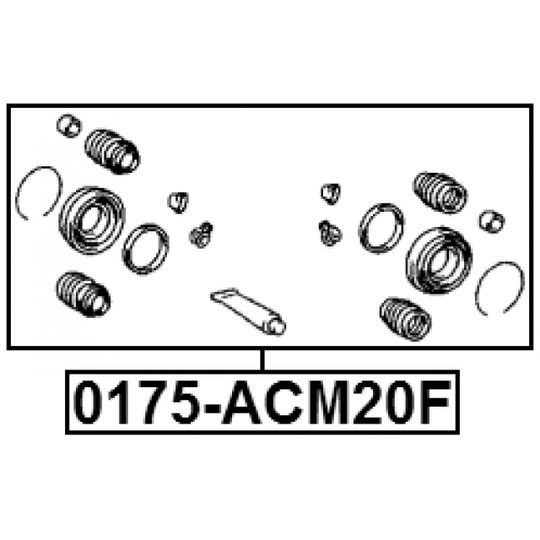 0175-ACM20F - Reparationssats, bromsok 
