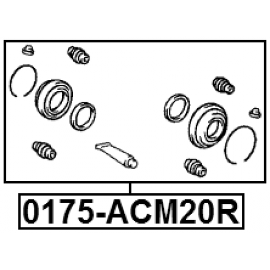 0175-ACM20R - Korjaussarja, jarrusatula 