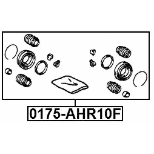 0175-AHR10F - Repair Kit, brake caliper 