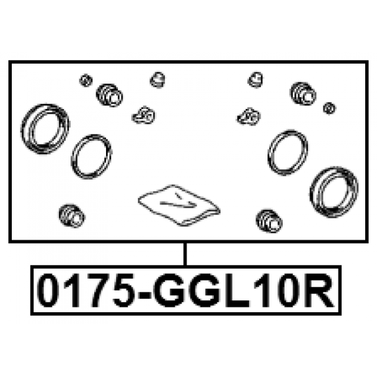 0175-GGL10R - Repair Kit, brake caliper 