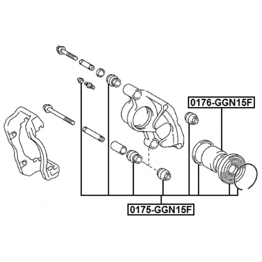 0175-GGN15F - Repair Kit, brake caliper 