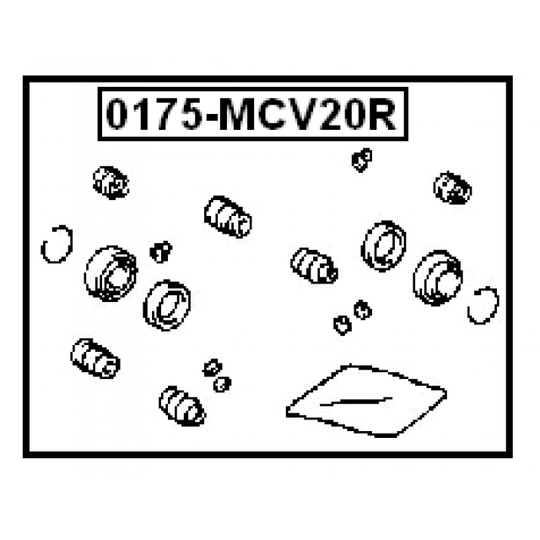 0175-MCV20R - Remondikomplekt, Pidurisadul 