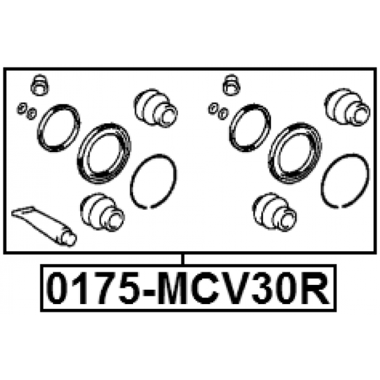 0175-MCV30R - Korjaussarja, jarrusatula 