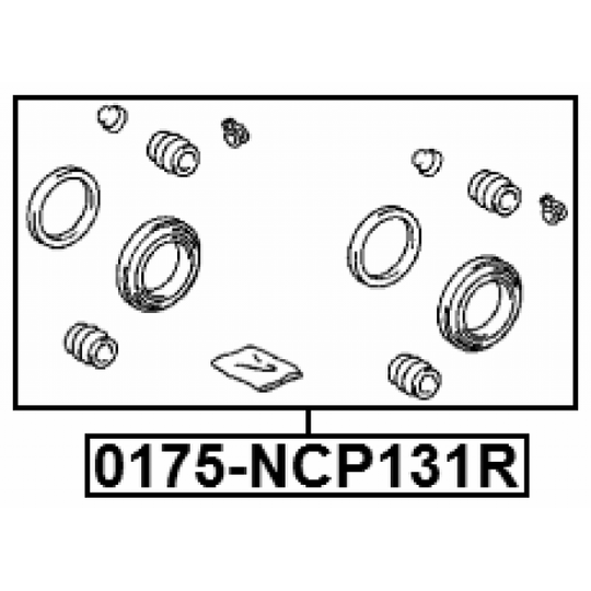 0175-NCP131R - Korjaussarja, jarrusatula 