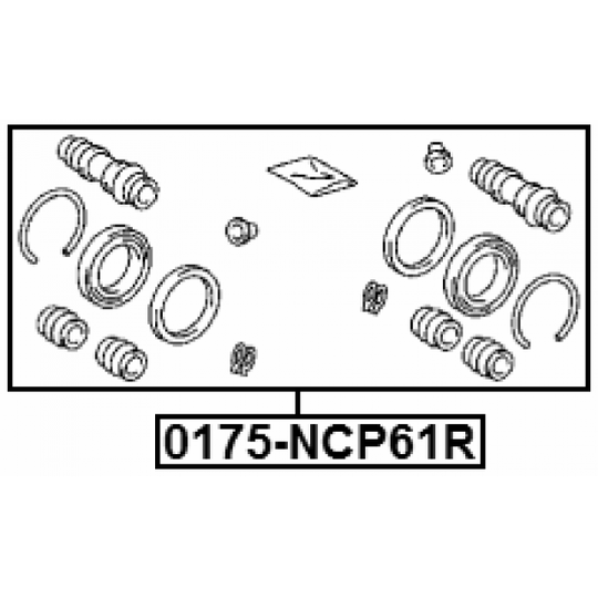 0175-NCP61R - Repair Kit, brake caliper 