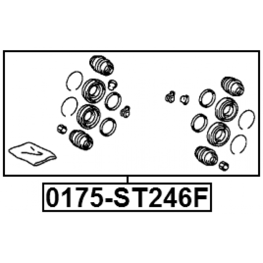 0175-ST246F - Repair Kit, brake caliper 