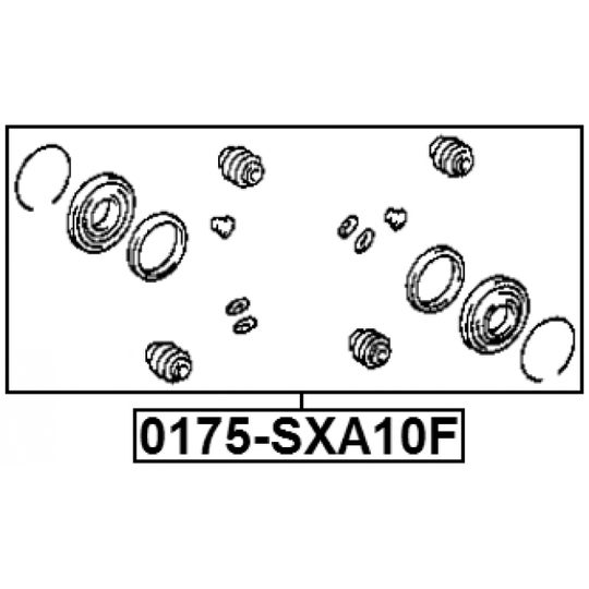 0175-SXA10F - Korjaussarja, jarrusatula 