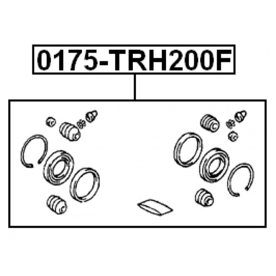 0175-TRH200F - Reparationssats, bromsok 