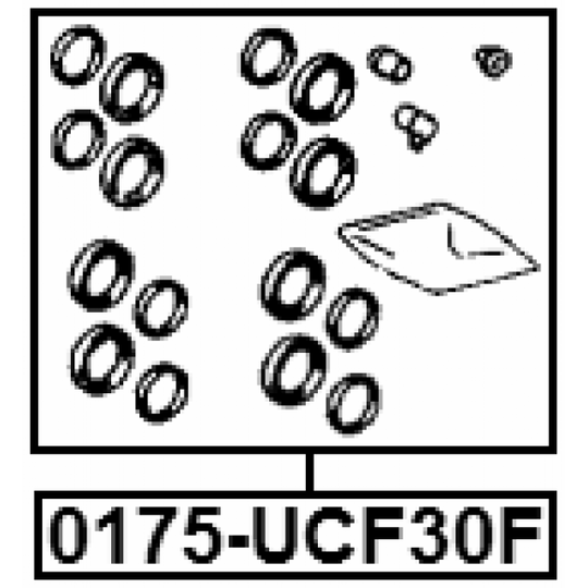 0175-UCF30F - Repair Kit, brake caliper 
