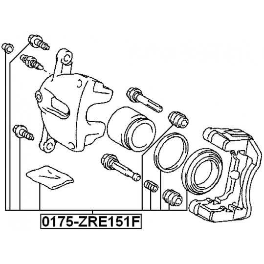 0175-ZRE151F - Repair Kit, brake caliper 