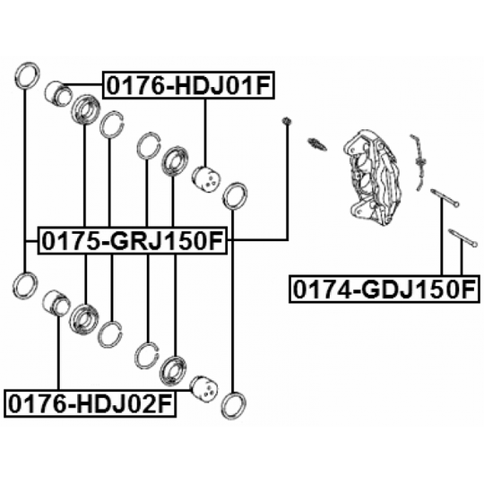 0176-HDJ01F - Kolv, bromsok 