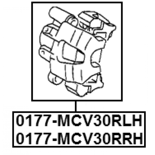 0177-MCV30RLH - Brake Caliper 
