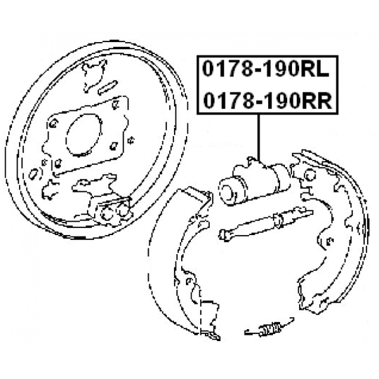 0178-190RL - Wheel Brake Cylinder 