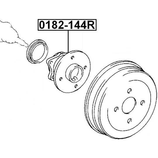 0182-144R - Wheel Hub 